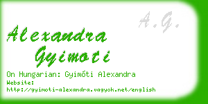 alexandra gyimoti business card